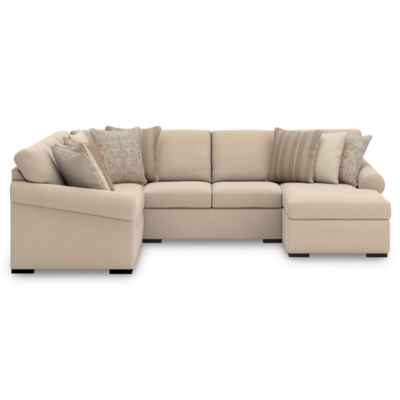 Canapé modulaire 4 pièces avec chaise LadyMae, Orienté à droite