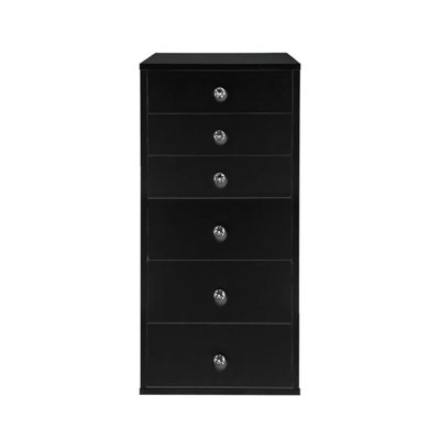 Meuble de rangement pour meuble-lavabo à 6 tiroirs avec poignées de tiroir en cristal de luxe Slay Station