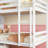 Twin Over Twin Solid Rubber Wood Bunk Bed Shelves White By RIDGEPOLE-1225631776