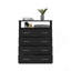 Commode 4 tiroirs Pérou, plateau supérieur, 1 tablette ouverte - noir-2053114329