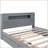 Wood Storage Platform Bed with LED, 2 Drawers and 1 Trundle-2072283132