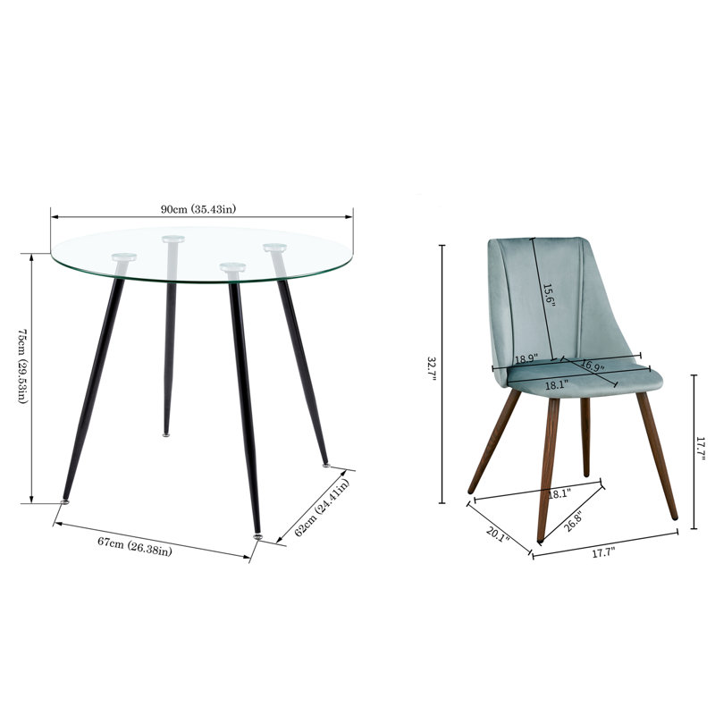 Ensemble repas pour quatre personnes, Noir