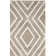 Whittlesey Hand Woven Viscose/Wool Geometric Rug in Ivory/Gray