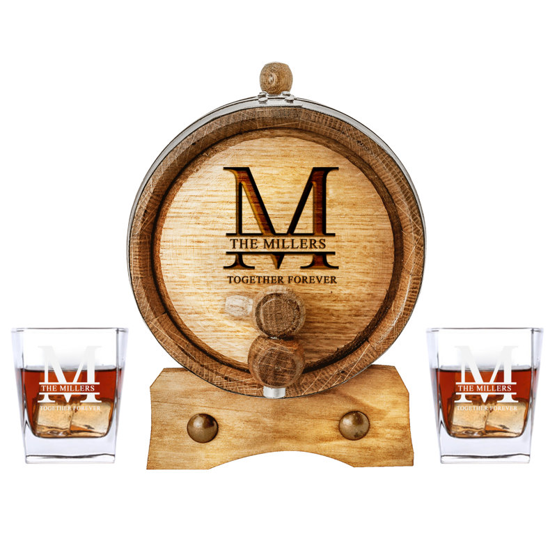 Berla Wood Wine Barrel, 1 L, Yes