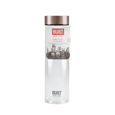 Built Tiempo 18ml Double Wall Insulated Glass Water Bottle