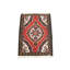 Tapis rétro rouge à motif floral Hamedan 1 pi 3 pi 1 po Tribal