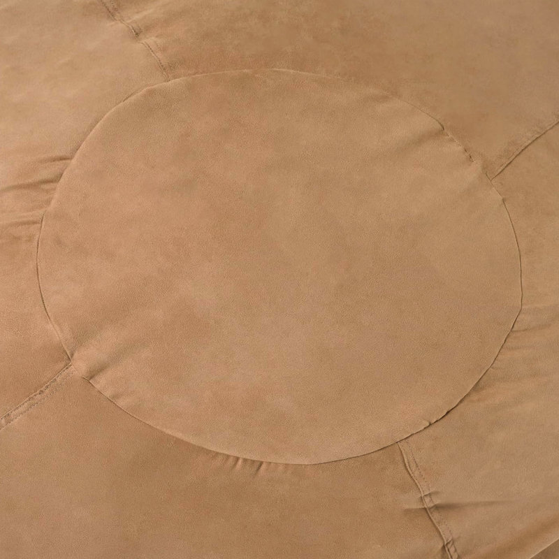 Fauteuil à billes de 5 pieds pour et adultes, style, mousse haute, housse en microsuède amovible, confort supérieur et doux
