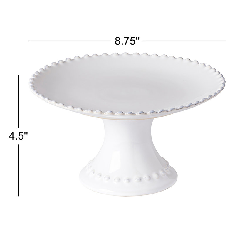 Pearl Stoneware Cake Stand
