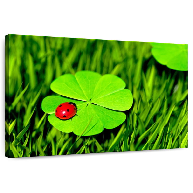 Harnek Four Leaf Clover Ladybug, 8" H x 12" W
