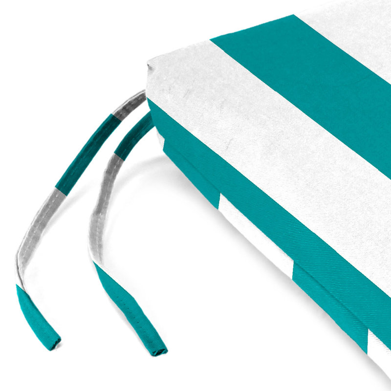 Outdoor Seat/Back Cushion, Awning Turquoise