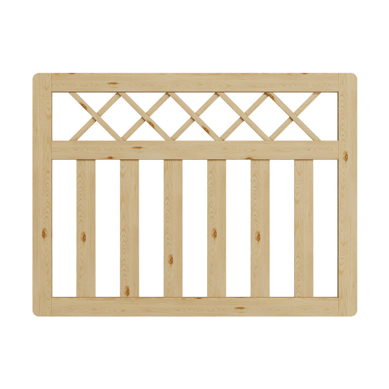 90cm H x 120cm W Wood Gate, Yellow