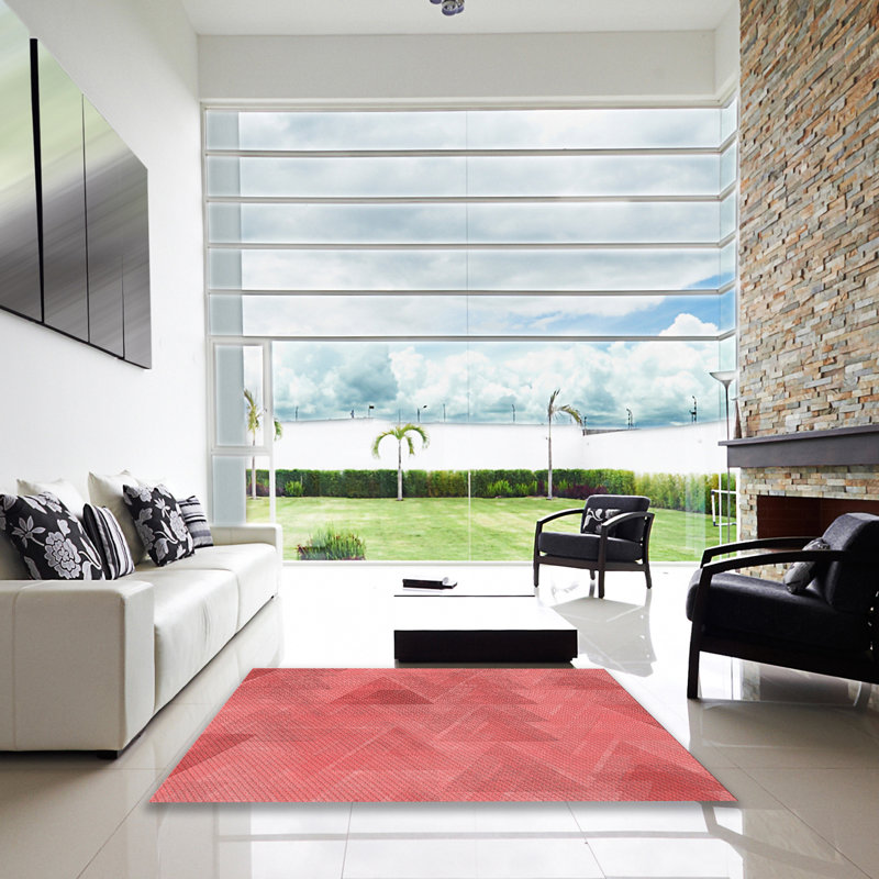 Performance Wool Abstract Indoor Rug, Square 4'