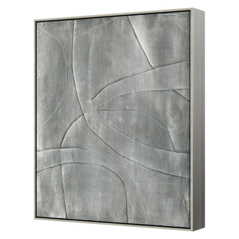 «Silver Gilded Contours 2» par Stramel, Renee, H 50 po x l 39 po