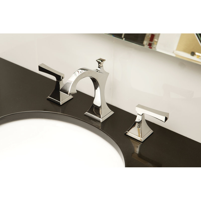 Joffrey Widespread Bathroom Faucet with Drain Assembly, Polished Chrome