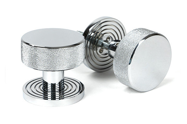 Brompton Interior Mortise Knobset, Polished Chrome