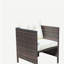 Chaises de salle à manger avec coussins Liberatore (coussin beige)