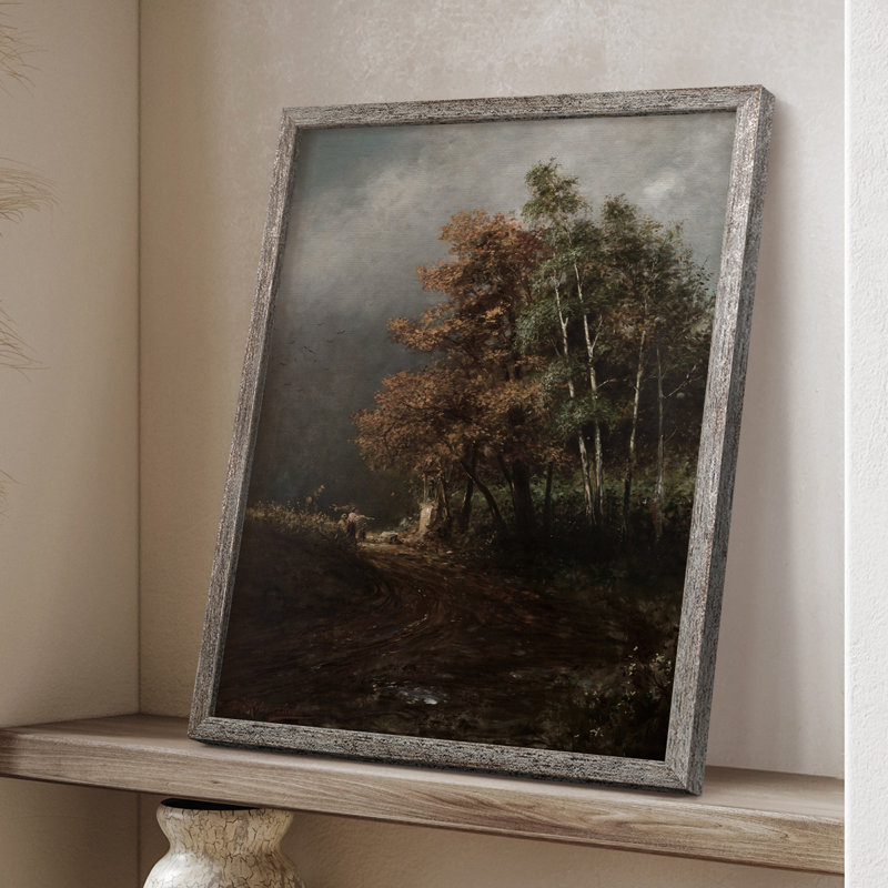 «Vintage Landscape CL», reproduction encadrée - bois massif