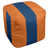 Orange et bleu marine