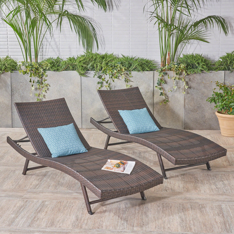 Chaise en osier, Brun multi