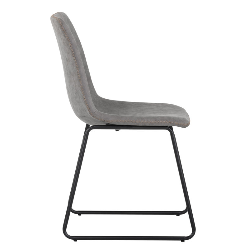 Cal Upholstered Dining Chair, Gray Performance