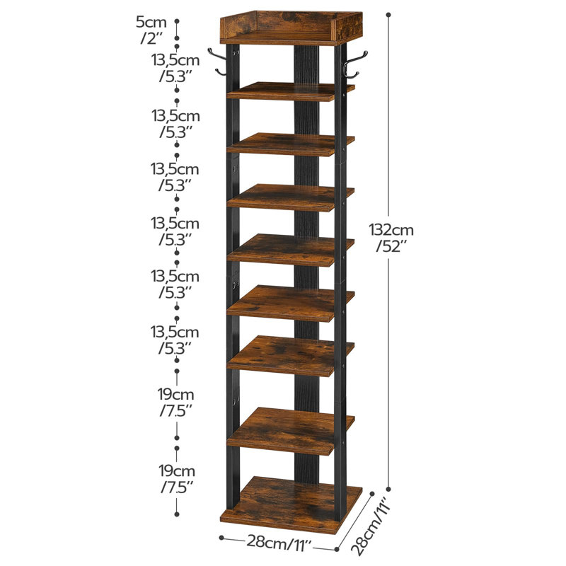 8 Pair Shoe Rack