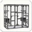 Enceinte d'extérieur en bois Catio avec plateformes de saut