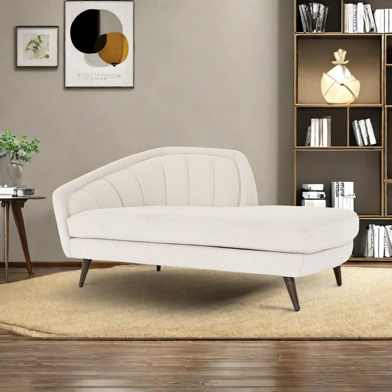 Comfortable solid wooden chair, Left Hand Facing