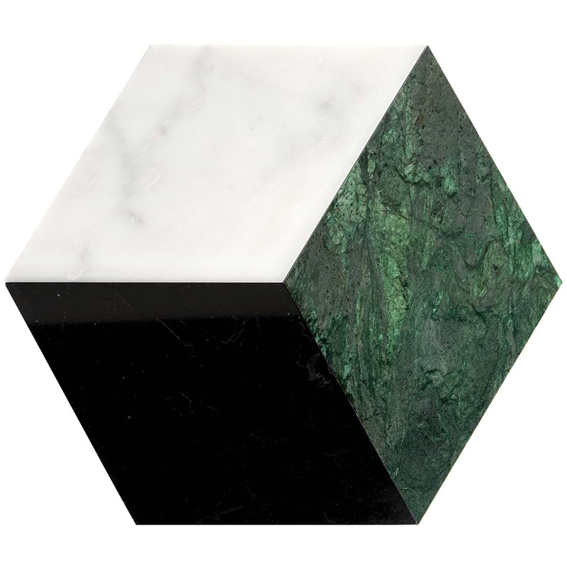 Havasar 8x9 Hexagon Polished Marble Mosaic Tile