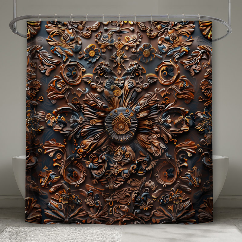 Rideaux de douche Ornate, L 70 po x H 84 po
