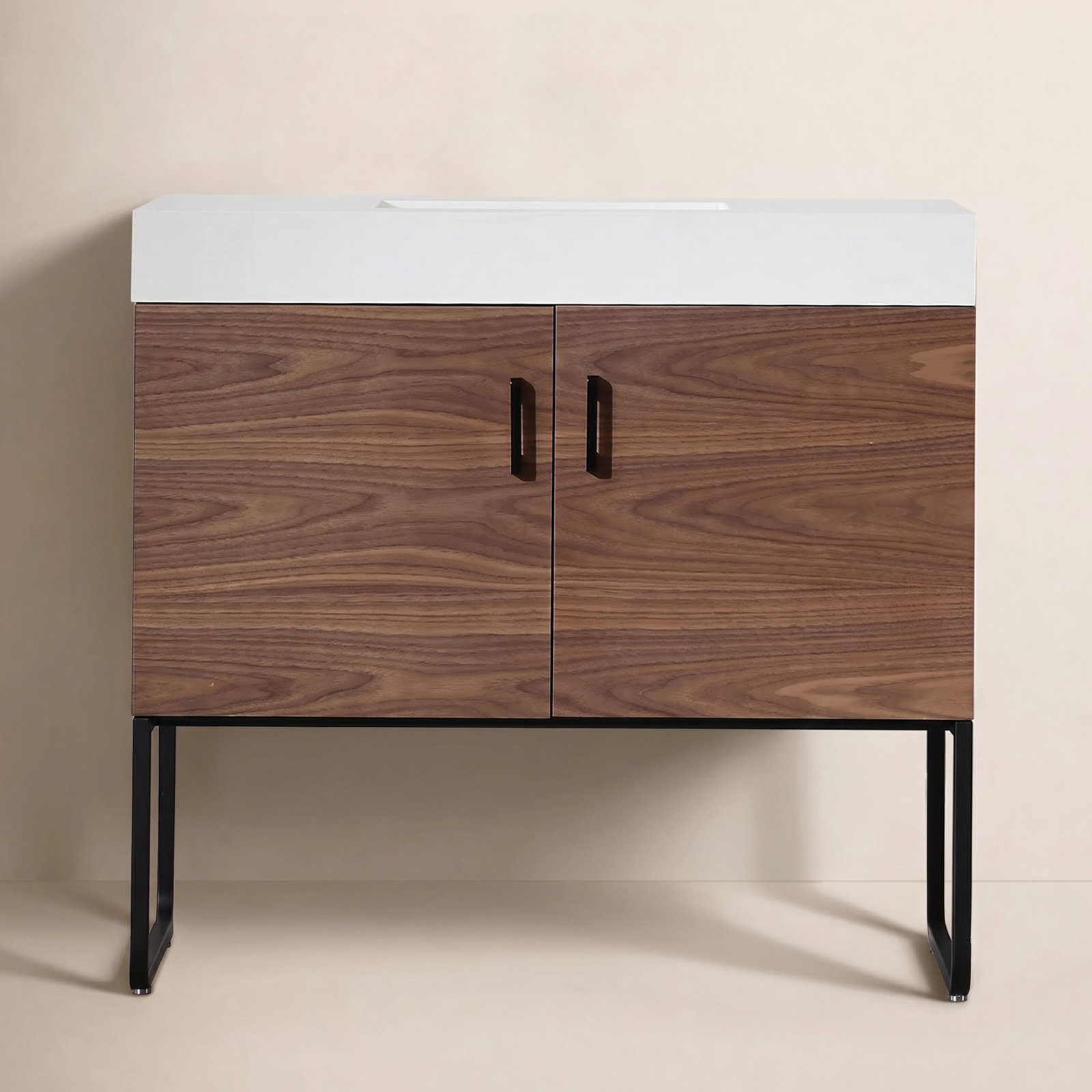 Keena 36" Cedar Single Bathroom Vanity, Walnut