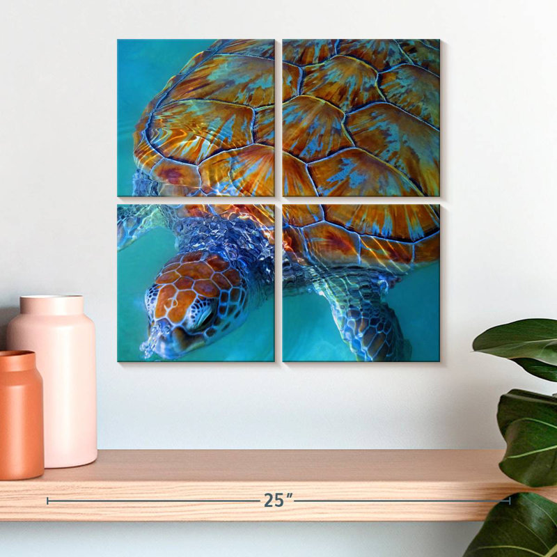 Tortue de mer Brampt Cayman, H 38 po x l 38 po