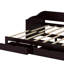 Lit de jour extensible, lit de jour en bois avec lit gigogne et deux tiroirs, canapé-lit convertible avec 2 tiroirs de rangement-397615799