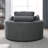 Ern Upholstered Swivel Barrel Chair with Ottoman-882071092