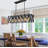 6 - Light Dimmable Kitchen Island Square / Rectangle Chandelier