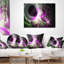 Motif mauve clair sur fond noir - coussin imprimé abstrait-30616146-30616150