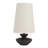 Matilda Sculptural Resin Table Lamp with Oversized Linen Shade