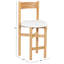 Zoyah Tayla Linen Counter Stool