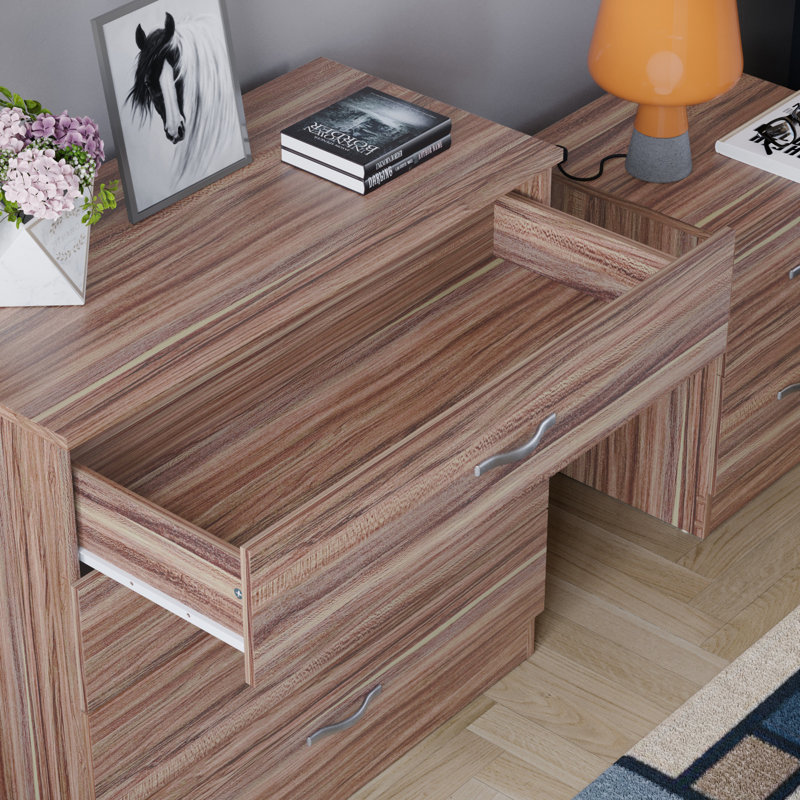 Maybery 4 Drawer Chest, Walnut