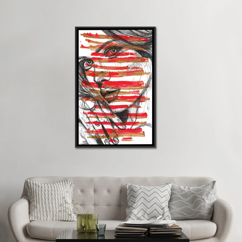 «See You in The Grass», reproduction sur toile, H 26 po x l 18 po x P 1,5 po, Toile avec cadre noir, Pas de tapis