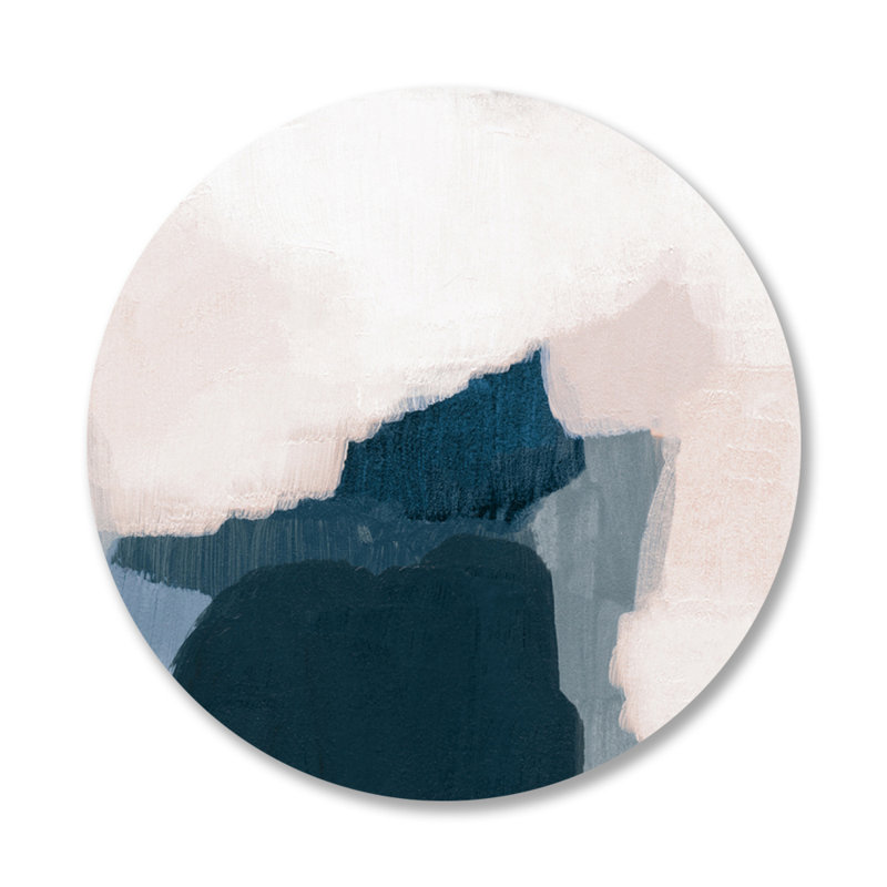 Équité - imprimé rond sans cadre, Plastique / acrylique, H 36 po x l 36 po