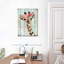 Girafe, couronne florale sur toile 3 pièces par Daisy A-93026184