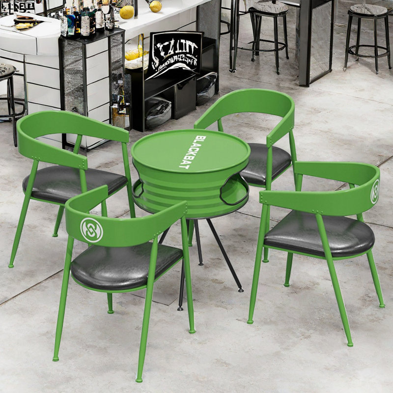 Ensemble de salle à manger rond 23,3 po Lukshya, Vert