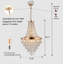 Lustre en cristal 11 lumières Modern-130217910