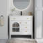 Meuble-lavabo de salle de bain 35,6 po Mid-Century-1582908817