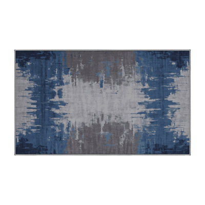 Tapis gris lavable à la machine