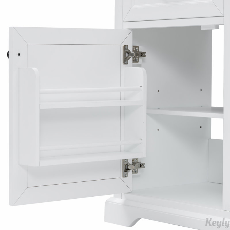 Meuble-lavabo 36 po avec lavabo en céramique, Blanc