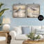 Ensemble de cadres flottants 2 pièces Sunlit Sandpipers Wading Shore, design par Susan Arnot-896014083-896014093