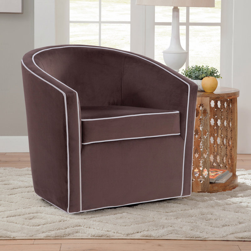 Chaise pivotante brune, Brun