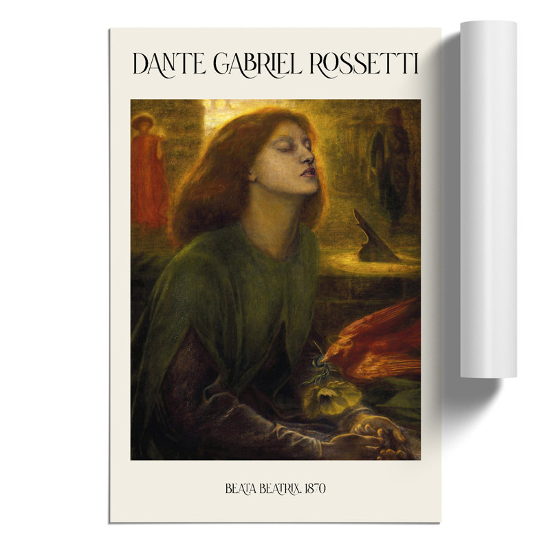 Beata Beatrix Print by Dante Gabriel Rossetti - Frameless Print, 42cm H x 30cm W x 0.1cm D