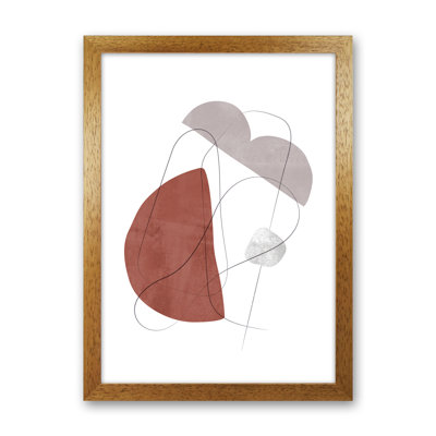 Abstraction With Grey Lines XIV - Print